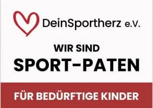 Logo DeinSportherz e. V. — docunova ist Sport-Pate für bedürftige Kinder