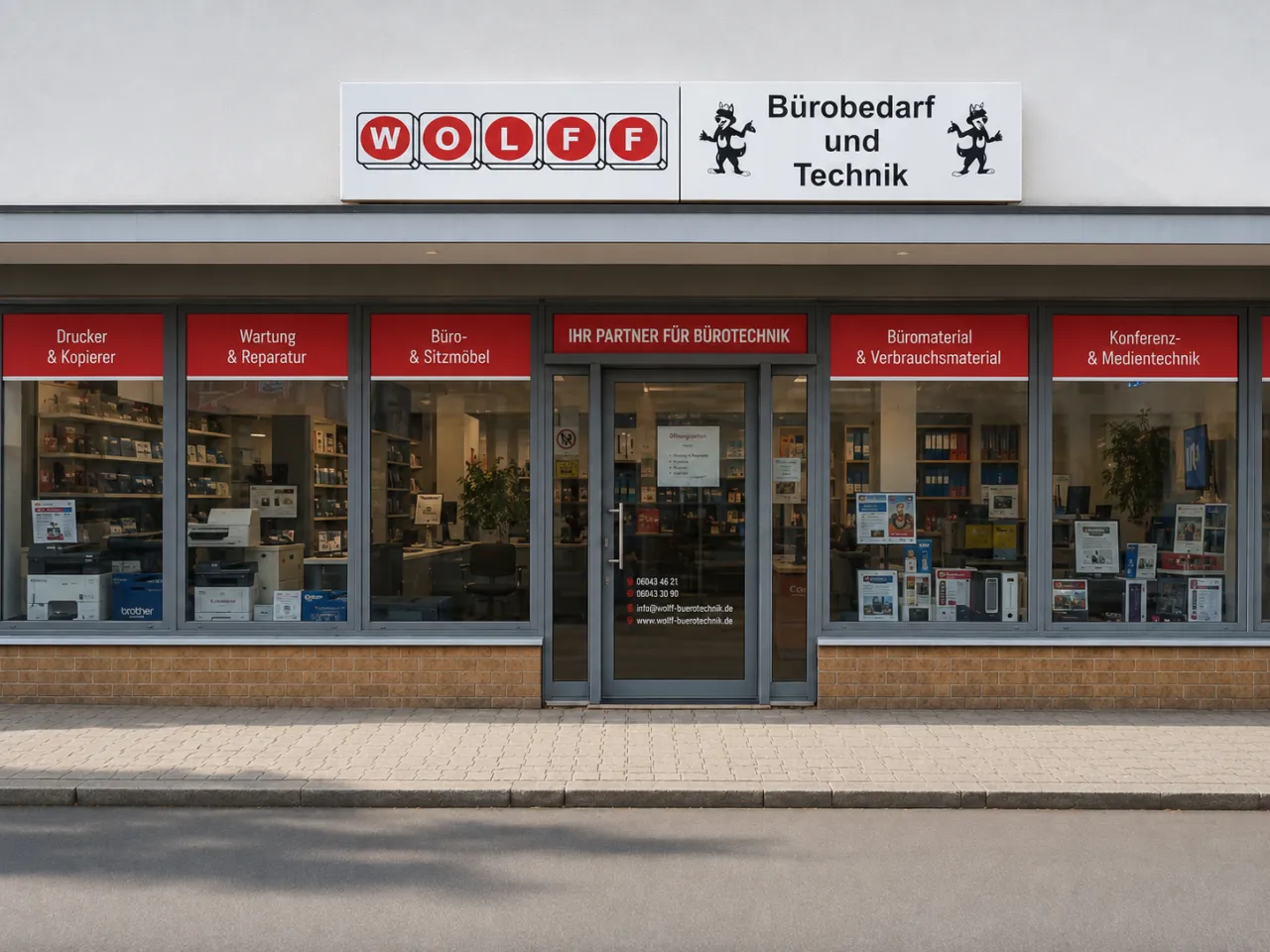 Ladengeschäft von Wolff Bürotechnik in Nidda